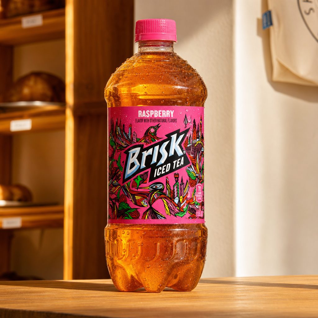 BRISK RASPBERRY TEA.