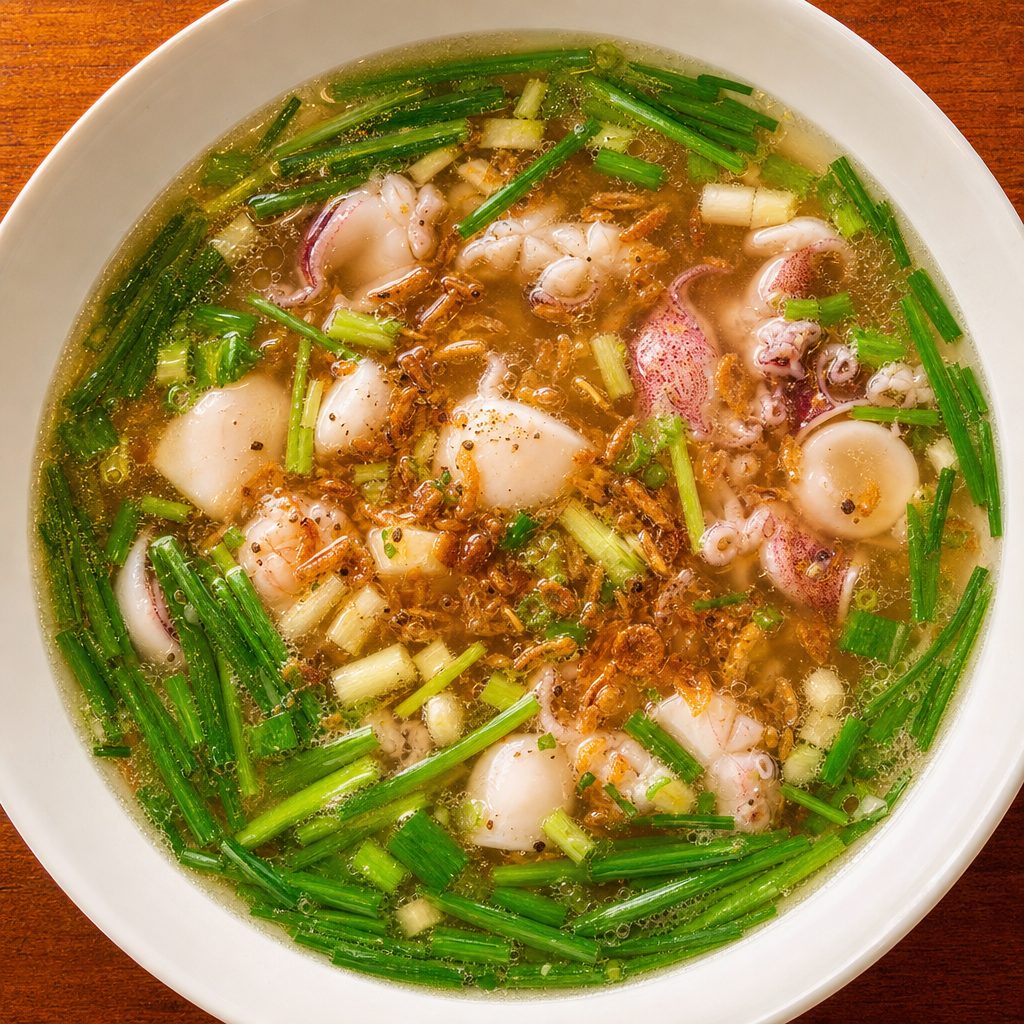 42 HU TIEU / MI NUOC. / Rice Noodle & Egg Noodle Soup.