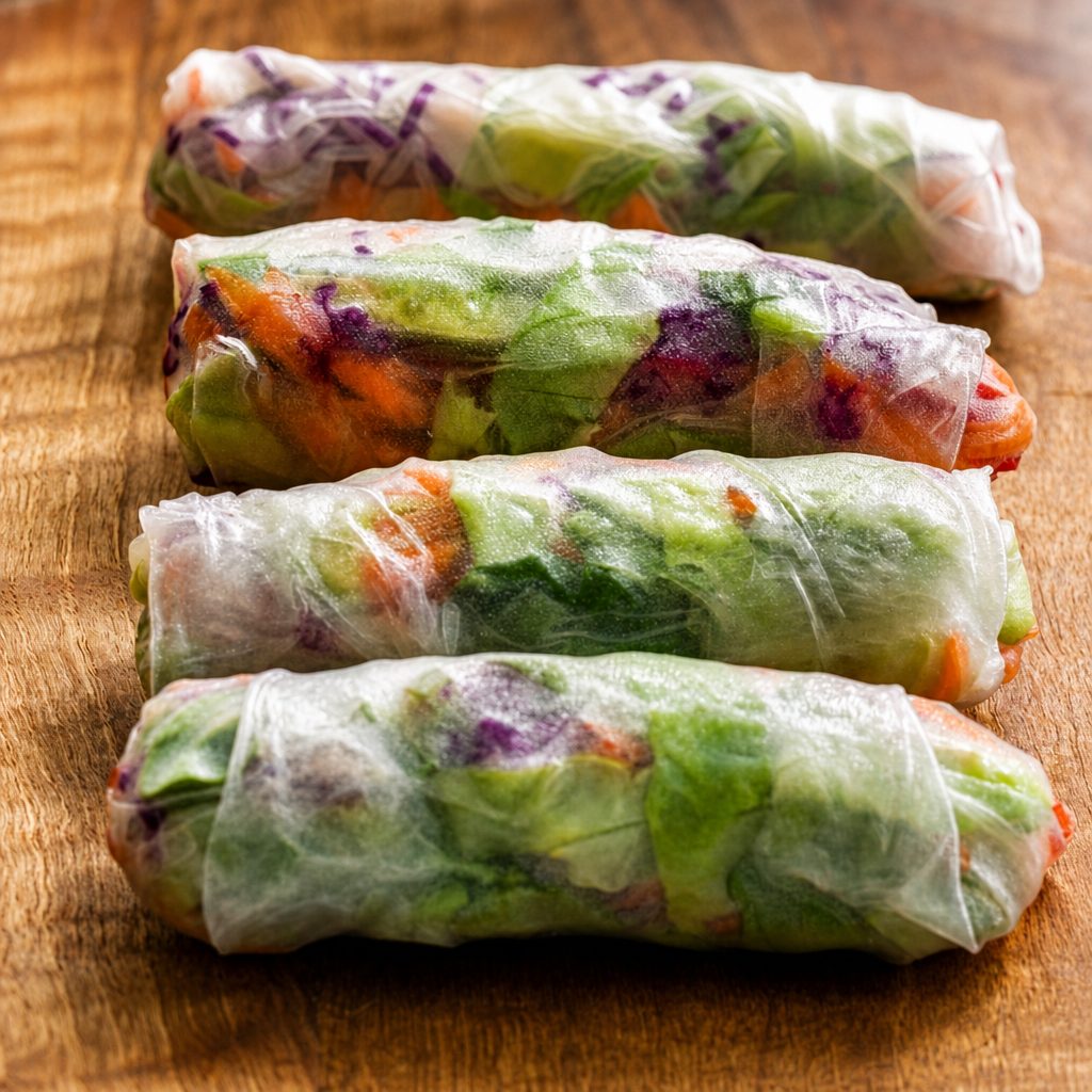 48 Vegetarian Fresh Spring Rolls.