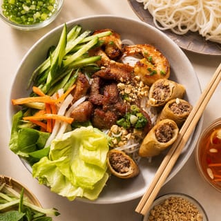 40 Grilled Pork, Shrimp & Egg Roll Vermicelli