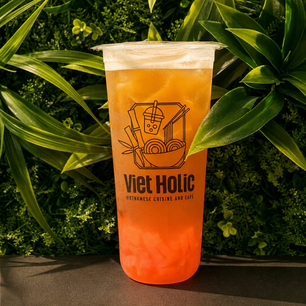 PEACH LYCHEE OOLONG TEA.