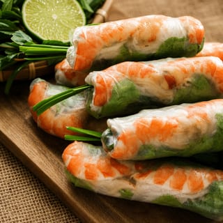 GOI CUON TOM THIT / SHRIMP AND PORK SPRING ROLLS